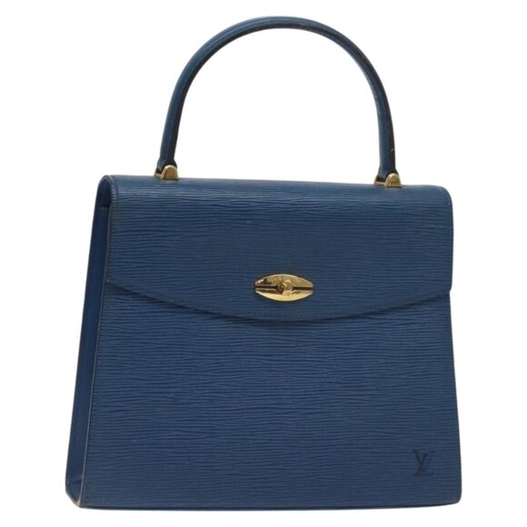 LOUIS VUITTON Epi Malesherbes Hand Bag Blue - Picture 9 of 16